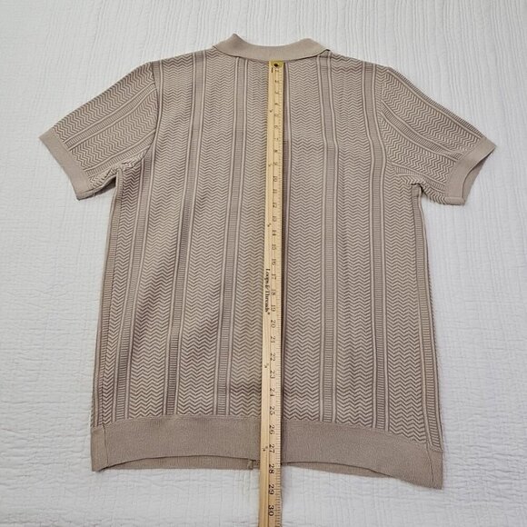 Buffalo David Bitton Men's Button-Up Sweater Men's L Jute Brown Textured NWT - Picture 13 of 14